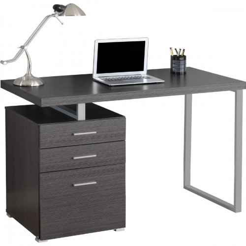 48" Computer Desk in Grey Left Or Right Facing